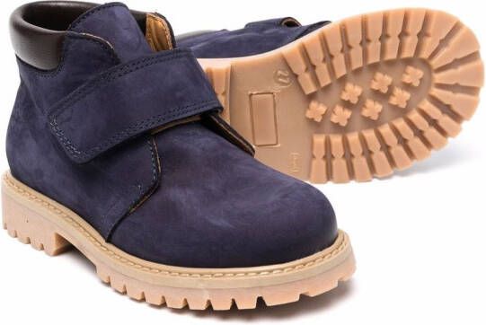 Gallucci Kids suede touch-strap boots Blue