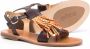 Gallucci Kids tassel trim sandals Brown - Thumbnail 2