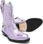 Gallucci Kids Texan foiled boots Purple - Thumbnail 2
