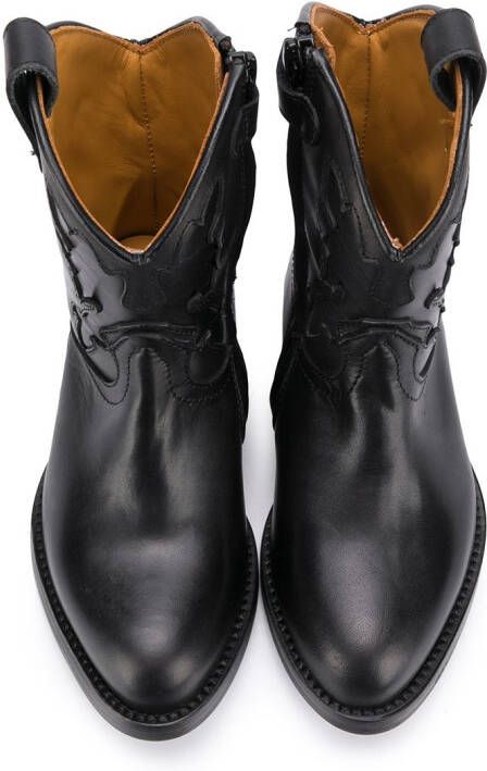 Gallucci Kids western ankle boots Black