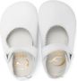 Gallucci Kids zigzag-edge leather ballerina shoes White - Thumbnail 3
