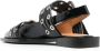 GANNI 20mm eyelet-detail leather ballerinas Black - Thumbnail 3