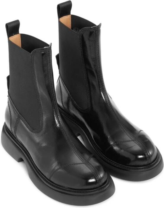 GANNI 30mm Chealsea boots Black