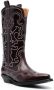 GANNI 40mm mid-calf western boots Red - Thumbnail 2