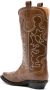 GANNI 50mm mid-calf western boots Brown - Thumbnail 3