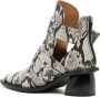 GANNI 50mm snakeskin-effect leather boots Green - Thumbnail 3