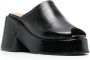 GANNI 95mm leather sandals Black - Thumbnail 2