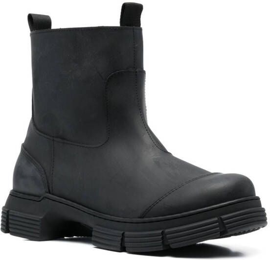 GANNI ankle Chelsea boots Black