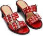GANNI belted buckled mules Red - Thumbnail 2