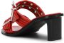 GANNI belted buckled mules Red - Thumbnail 3