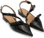 GANNI bow-detail slingback ballerina shoes Black - Thumbnail 2