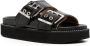 GANNI buckle-strap flatform sandals Black - Thumbnail 2