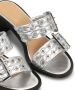 GANNI buckled leather mules Silver - Thumbnail 2
