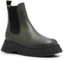 GANNI chunky leather Chelsea boots Green - Thumbnail 2