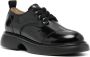 GANNI chunky leather derby shoes Black - Thumbnail 2