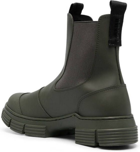 GANNI City ankle boots Green
