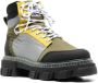 GANNI Cleated lace-up hiking boots Green - Thumbnail 2