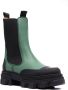 GANNI colour-block leather ankle boots Green - Thumbnail 2