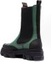 GANNI colour-block leather ankle boots Green - Thumbnail 3