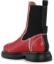 GANNI contrast-stitching 30mm faux-leather Chelsea boots Red - Thumbnail 2
