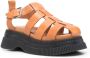 GANNI Creepers caged sandals Brown - Thumbnail 2