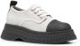 GANNI Creepers canvas lace-up Derby shoes Grey - Thumbnail 2