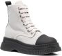 GANNI Creepers lace-up ankle boots Grey - Thumbnail 2