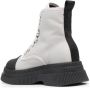 GANNI Creepers lace-up ankle boots Grey - Thumbnail 3