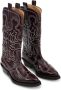 GANNI embroidered leather western boots - Thumbnail 2