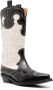 GANNI embroidered leather western boots Neutrals - Thumbnail 2