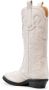GANNI 40mm embroidered mid-calf western boots White - Thumbnail 3