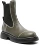 GANNI Everyday leather Chelsea boots Green - Thumbnail 2