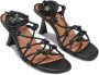GANNI Knots leather sandals Black - Thumbnail 2
