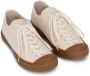 GANNI logo-embroidered organic cotton sneakers Neutrals - Thumbnail 2