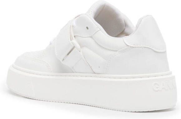 GANNI logo-patch low-top sneakers White