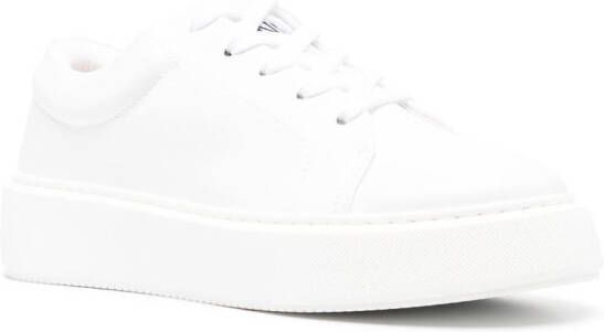 GANNI logo-patch low-top sneakers White