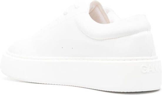 GANNI logo-patch low-top sneakers White