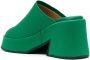 GANNI open toe leather sandals Green - Thumbnail 3