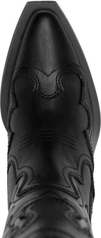 GANNI panelled calf-length boots Black
