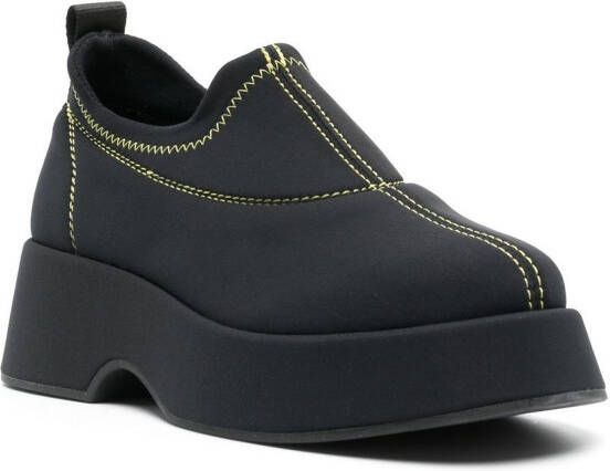 GANNI retro flatform shoes Black