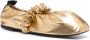 GANNI scrunchie ballerina shoes Gold - Thumbnail 2