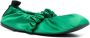 GANNI Scrunchie satin ballerina shoes Green - Thumbnail 2