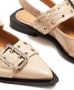 GANNI slingback leather ballerina shoes Neutrals - Thumbnail 5