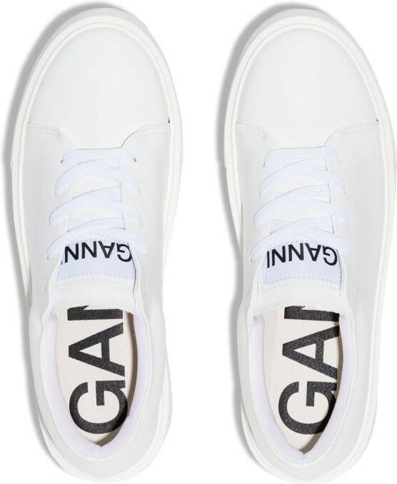 GANNI Sporty low-top sneakers White