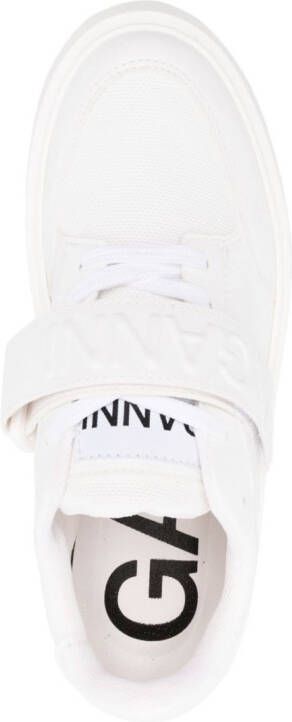 GANNI touch-strap low-top sneakers White