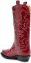 GANNI Western-style leather boots Red - Thumbnail 3
