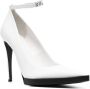 Gcds 110mm pointed leather pumps White - Thumbnail 2
