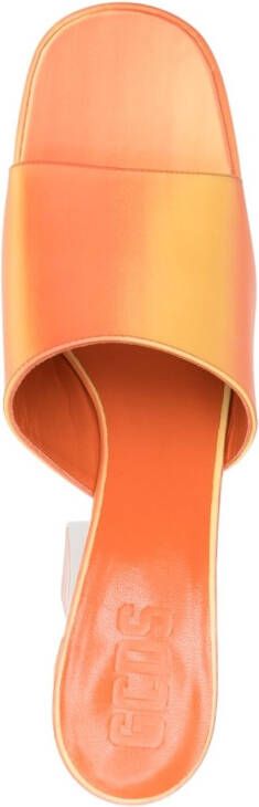 GCDS 170mm platform sandals Orange