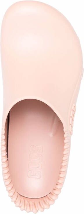 Gcds Ibex logo-embossed slingback clogs Pink
