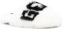 Gcds logo-print faux-fur slippers White - Thumbnail 2